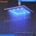 Beelee 8 &quot;Pomme de douche Pluie Rain Square Rain LED